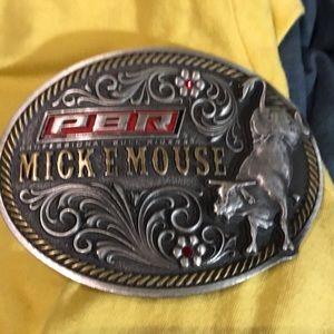PBR Mickey Mouse (the bull) belt buckle